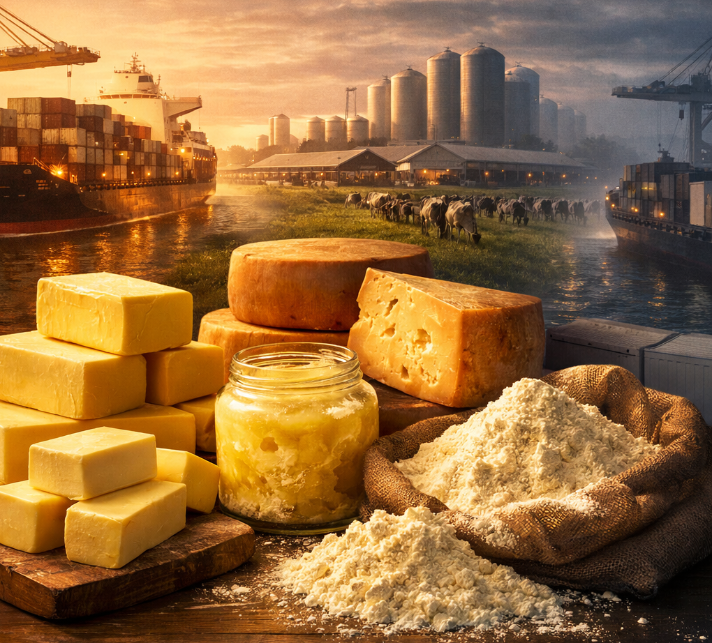 صادرات الألبان الأميركية تستعيد زخمها: قفزة قوية في منتجات الدهون وتراجع حاد في الواردات