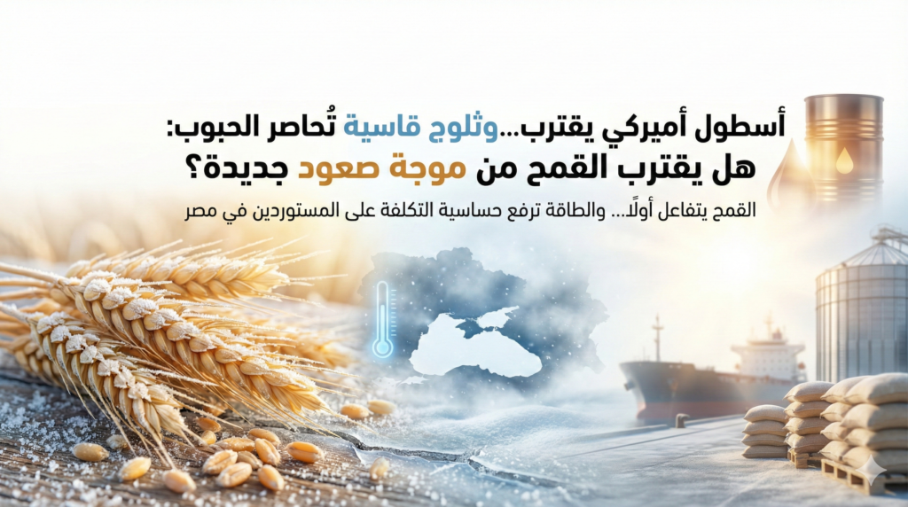 أسطول أميركي يقترب… وثلوج قاسية تُحاصر الحبوب: هل يقترب القمح من موجة صعود جديدة؟