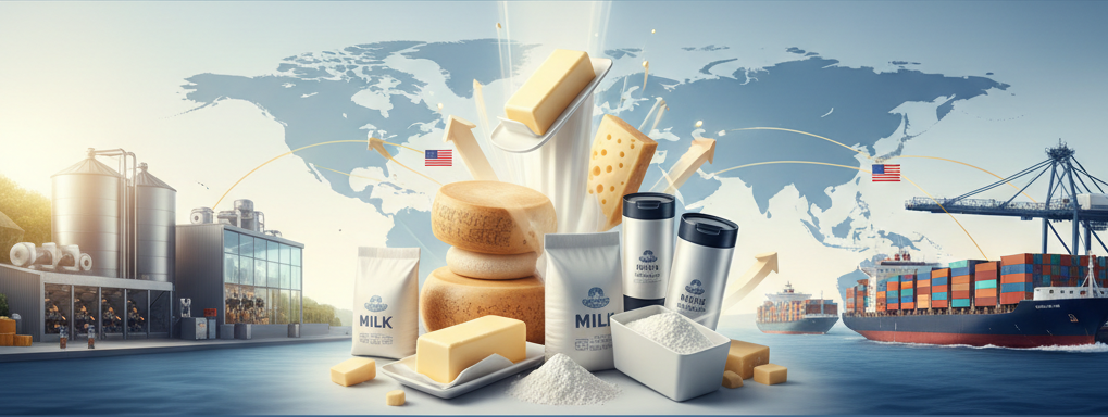 تقرير سوق الألبان الأمريكي: نمو قوي للصادرات في أكتوبر 2025