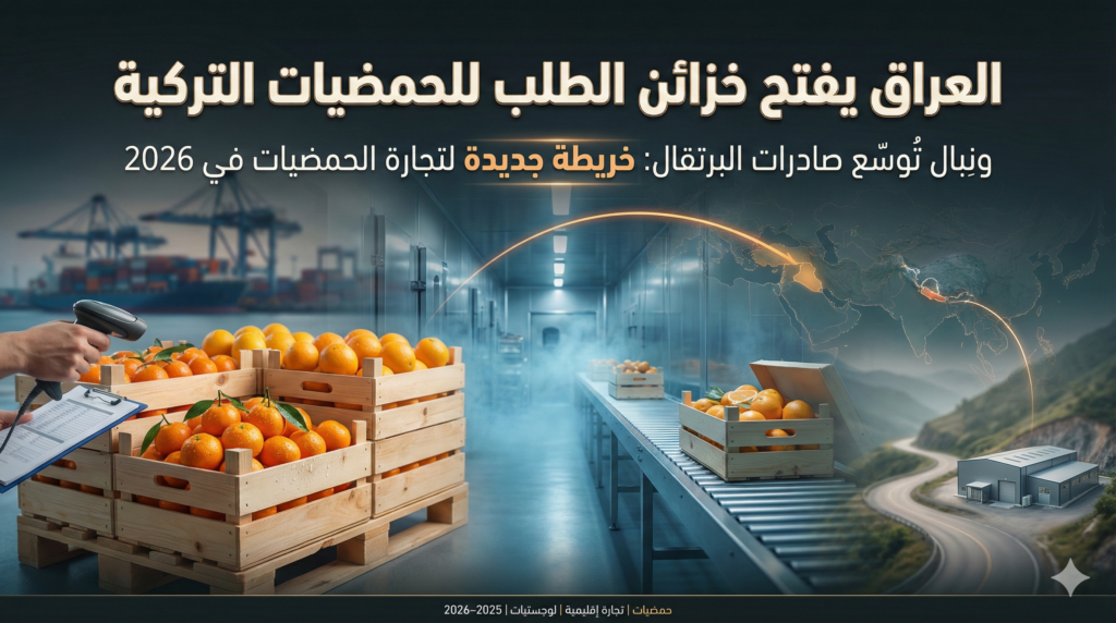 544 مليون دولار حمضيات تركية إلى العراق: من يقود موجة الطلب في المنطقة؟ ونِبال تُوسّع صادرات البرتقال: خريطة جديدة لتجارة الحمضيات في 2026