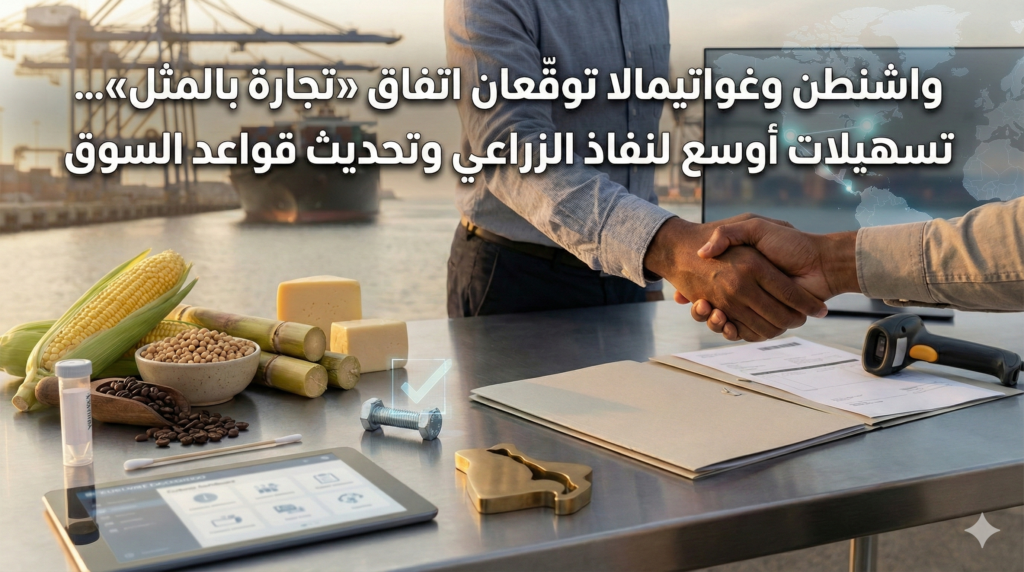 واشنطن وغواتيمالا توقّعان اتفاق «تجارة بالمثل»… تسهيلات أوسع للنفاذ الزراعي وتحديث قواعد السوق