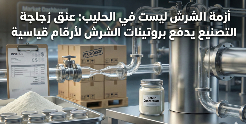 أزمة الشرش ليست في الحليب: عنق زجاجة التصنيع يدفع بروتينات الشرش لأرقام قياسي