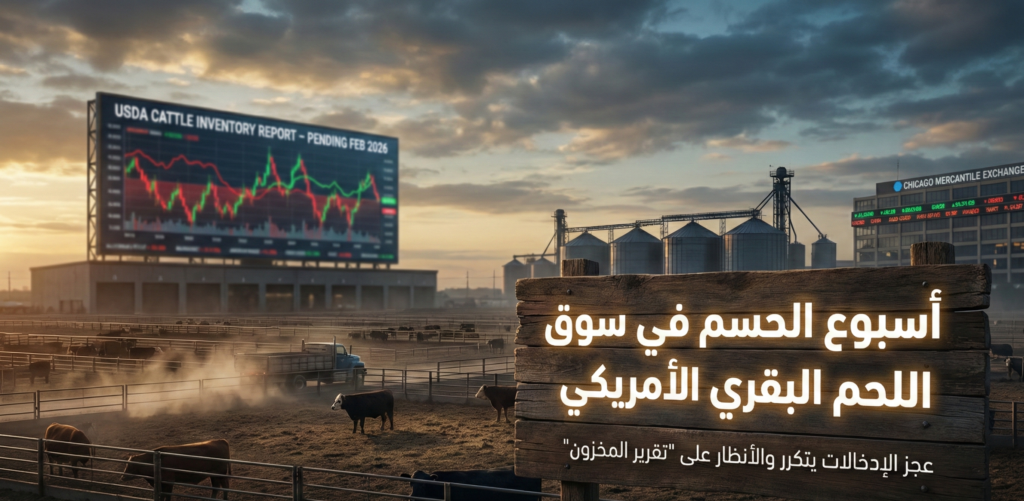أسبوع الحسم في سوق اللحم البقري الأمريكي: عجز الإدخالات يتكرر والأنظار على “تقرير المخزون”