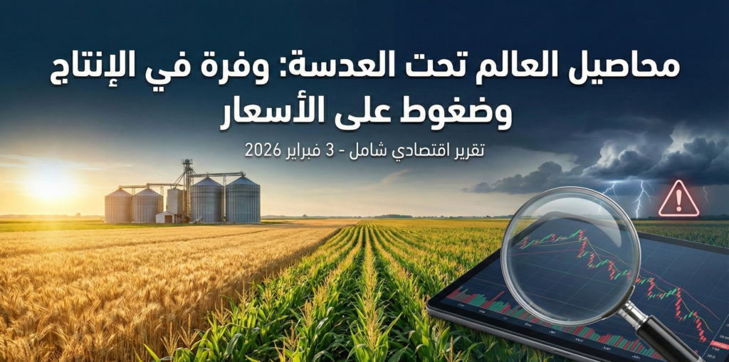 محاصيل العالم تحت العدسة: وفرة في الإنتاج وضغوط على الأسعار رغم المخاطر