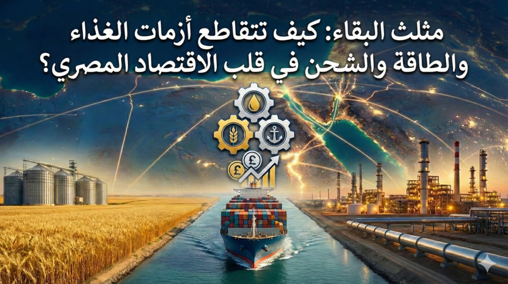 مثلث البقاء: كيف تتقاطع أزمات الغذاء والطاقة والشحن في قلب الاقتصاد المصري؟